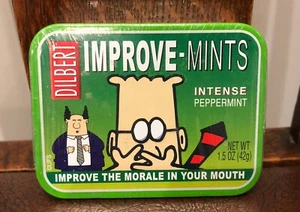 Dilbert Improve Mints (Intense Peppermint) - New, Sealed in Tin - Picture 1 of 4