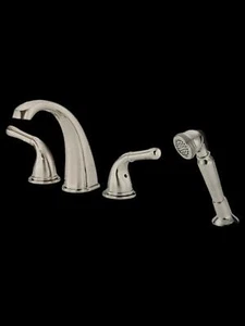 Bathtub Gerber Roman Tub Faucet Trim With Hand Shower GD301771 BRUSHED NICKEL - Picture 1 of 4