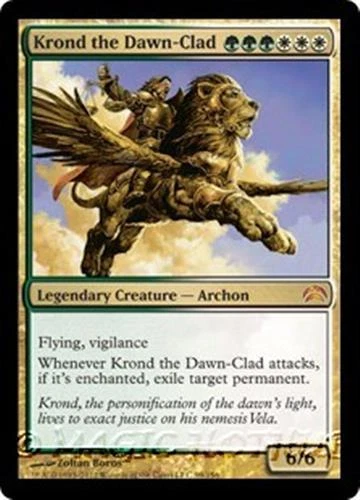 KROND THE DAWN-CLAD Planechase 2012 MTG Gold Creature — Archon MYTHIC RARE - Image 1 of 1