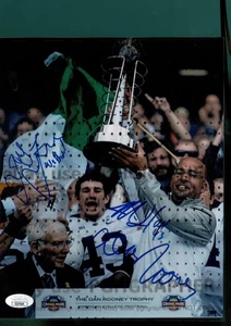 DAN ROONEY MIKE HULL JAMES FRANKLIN COMBO SIGNED 8X10 - Steelers - J.S.A. Cert. - Picture 1 of 3