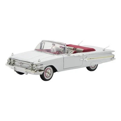 1960 Chevy Impala Convertible White 1:18 Scale Diecast Replica - Image 1 of 4