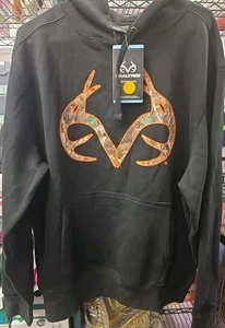 Realtree Hoodie Camouflage BLACK - LARGE - NWT - Picture 1 of 4