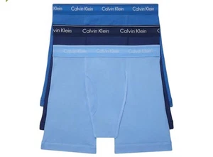 NUEVO CALVIN KLEIN Juego de 3 Algodón Elástico BOXER BRIEF ROPA INTERIOR Talla PEQUEÑA - Imagen 1 de 3
