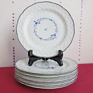6 Limoges Porzellan Dessertteller Bernardaud Modell Hortense Ø 21 - Bild 1 von 9