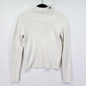 Y2K Polo Ralph Lauren Rollkragen Shirt Slim Large gerippt USA Flagge bestickt - Bild 1 von 13