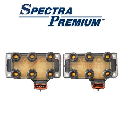 2 pc Spectra Premium Ignition Coil for 1995-1996 Jaguar XJ12 - Wire Boot qf Foto 1 de 4