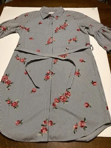 Camisa para mujer CALVIN KLEIN a rayas bordada floral mangas 3/4 campana 12 - Imagen 1 de 8