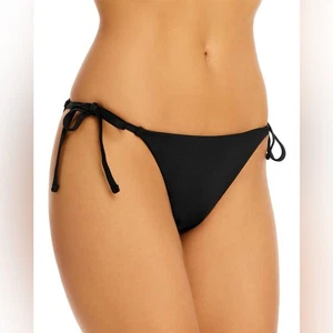 Schwarzes String-Bikinihöschen Größe Large von Aqua neu mit Etikett - Bild 1 von 6