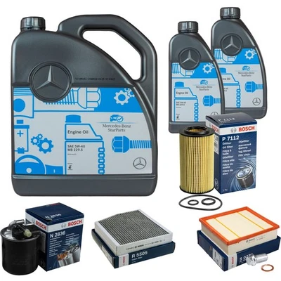 BOSCH Inspektionspaket 7 L 5W-40 MB 229.5 für Mercedes-Benz B-Klasse GLA-Klasse - Bild 1 von 4