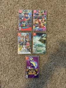 Lotto custodie vuote imperfezioni! Pokemon Odissea Viola Mario Kart Smash Zelda TOTK - Foto 1 di 21