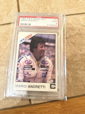 Mario Andretti 1983 PPG Racing Card A&S Psa 9 - Image 1 of 3