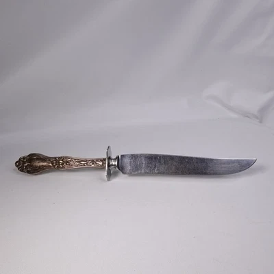 Cuchillo de talla vintage Frank Whiting LILY también conocido como floral con mango de plata esterlina  Foto 1 de 4