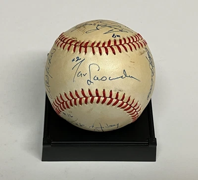 1984 Los Angeles Dodgers Baseball (12 Signatures) Lasorda Monday Scioscia Yeager - Image 1 of 4