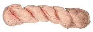 Silk 80% Linen 20% Sequin Yarn 100 G Per Hank Total 300G Gian Pink #03 Lot-3 - Picture 1 of 2