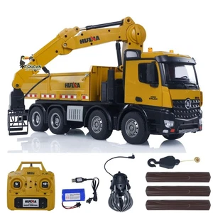 HUINA 1538 1/14 2.4G RC Timber Grab Truck Dump Toy RTR Radio 1200MAH Battery - Picture 1 of 19