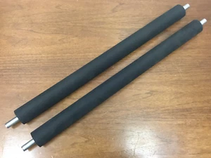 Rubber Coated Rollers - 1.5 Inch Diameter - LOT OF (2) - Picture 1 of 2