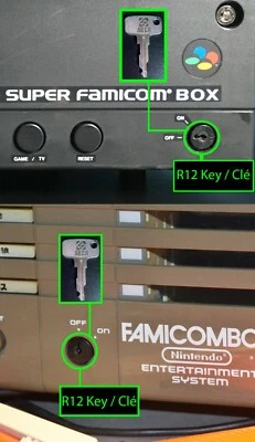 Key R12  Clé R12 - Nintendo - Super Famicom Box - Famicom Box - Famicom Station - Image 1 of 2