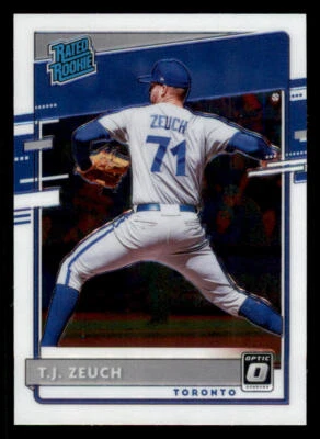 2020 Donruss Optic #86 T.J. Zeuch RR RC - Image 1 of 2