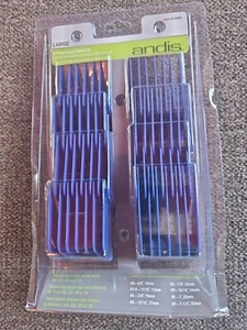 Andis 8 Piece Large Comb Set #12990 - Use with Detachable Clippers all Brands - Picture 1 of 2