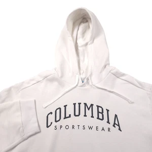 Columbia Varsity Logo White Pullover Hoodie Sweatshirt Mens Big & Tall Size 3X - Picture 1 of 12
