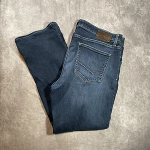 Buckle BKE Derek Men's Bootleg Stretch Blue Denim Jeans Size 40x29 - Picture 1 of 9