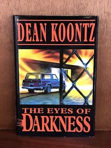 DEAN KOONTZ - THE EYES OF DARKNESS (HB / DJ) Headline 1991. EUC. NICE COPY - Picture 1 of 7