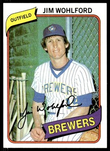 1980 Topps Baseball Jim Wohlford #448