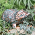 Miniature Hedgehog Garden Sculpture - Cast Iron Outdoor Ornament
