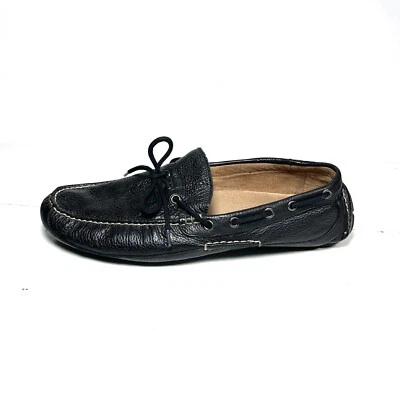 Polo Ralph Lauren Loafers Mens  Size 12M Black Pebbled Leather Roland II - Image 1 of 4