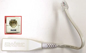 2 Pin RJ11 2Wire DSL HPNA Internet Filter Single-Line Touch Tone Phone LFT4-1 - Picture 1 of 1