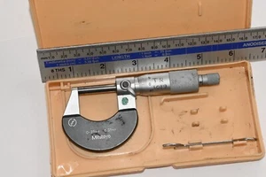 Mitutoyo Micrometer Gauge N0.102-217 Range 0 - 25 mm 0.01mm Case Wrench - Picture 1 of 16