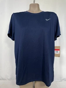 Nike Legend Dri-Fit Navy Performance T-Shirt Women's LARGE NWT - Picture 1 of 11