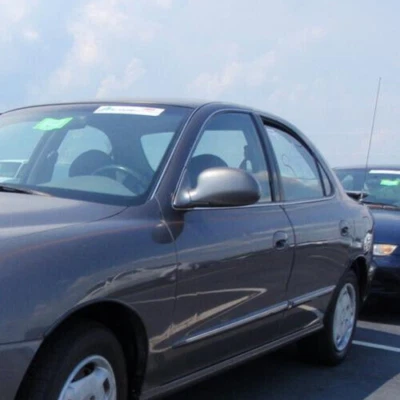 Hyundai  Elantra, 1996, 1997, 1998, LEFT, Driver Power Mirror, Gray Metallic - image 1 of 4