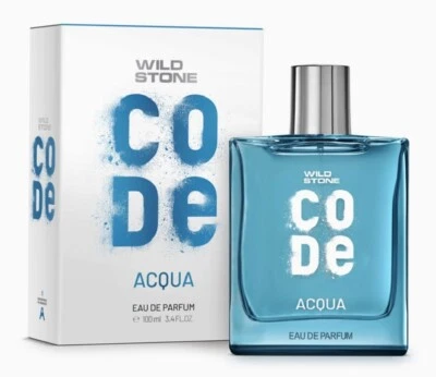 2 X Wild Stone CODE Acqua Eau De Parfum for Men, 100ml Fast Shipping  - image 1 of 4