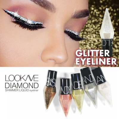Glitter Eyeliner Liquid Shimmer Long Lasting Sparkly EyeLiner Eye Shadow Beauty, - Image 1 of 4