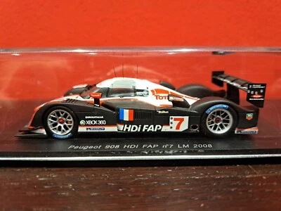 SPARK MODEL 1/43 PEUGEOT 908 HDI FAP N.7 LE MANS 24 HOURS 2008 NO BOX - Immagine 1 di 4