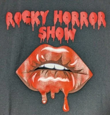 Rocky Horror Show T shirt Mens Large Glitter Lips Live Theater H3 Sport Gear - Image 1 of 4