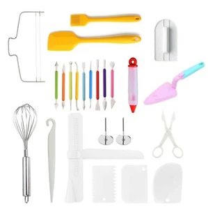 24 Pcs Baking Accessories Fondant Cake Carved Pens Decorating DIY Tools Sets - Picture 1 of 11