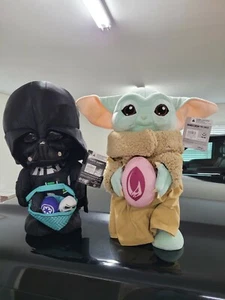 Star Wars Mandalorian 19” The Child Baby Yoda and Darth Vader Easter Greeter  - Picture 1 of 1