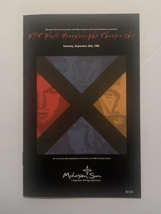 Lennox Lewis vs Zeljka Mavrovic 1998 Program; Heavyweight Championship; 5 x 8 - Picture 1 of 1