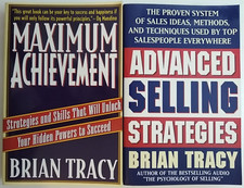 Two BRIAN TRACY BOOKS on Sales Techniques and Business Achievements 1993/5 Pb