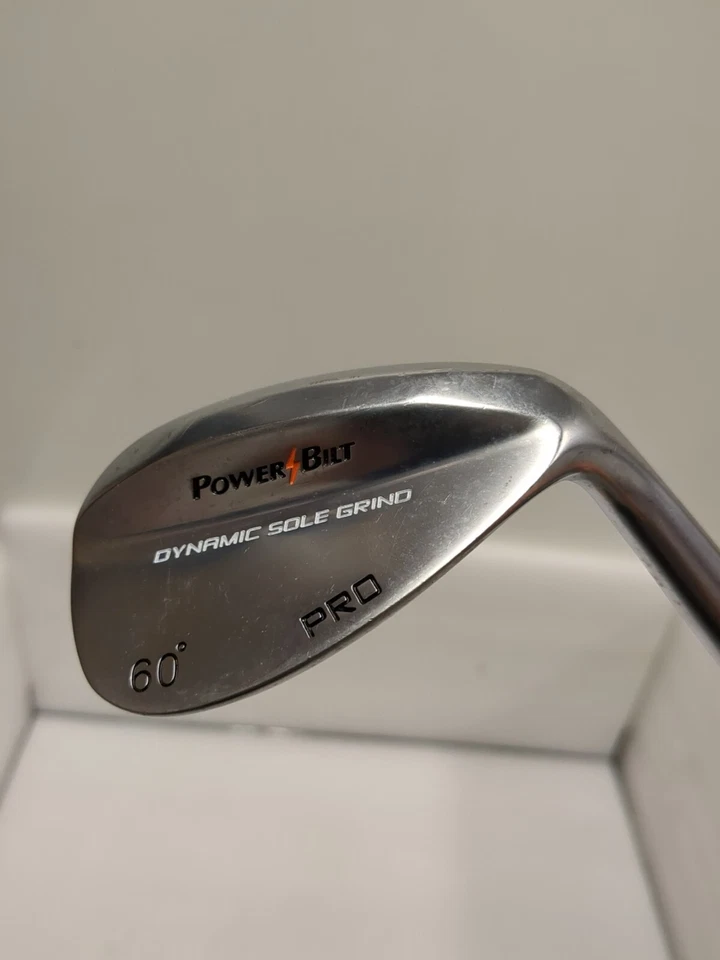 Club de Golf Power Bilt Pro 60° Hombre Mano Derecha Suela Dinámica Hierro Molir Temper Verdadero Foto 1 de 4