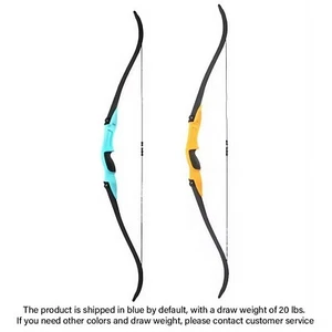 54in Archery Recurve Bow 18/20-25 lbs Right and Left Hand Bow CS Game Equipment - Picture 1 of 20