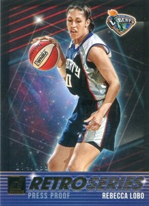 2019 Panini Donruss WNBA REBECCA LOBO #1 RETRO SERIES PRESS PROOF /199 LIBERTY