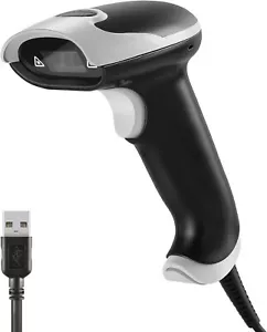 QR USB Barcode Scanner, JRHC Handheld USB Bar Code Scanner Wired Automatic 2D 1D - Picture 1 of 7
