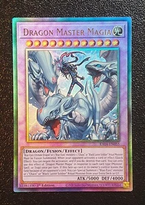Yugioh RA04-EN055 Dragon Master Magia Ultimate Rare 1st MINT 10 - Picture 1 of 2