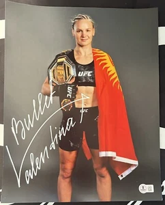 Valentina “Bullet” Shevchenko signed 11x14 Photo. Flyweight Champ. Beckett COA. - Picture 1 of 1