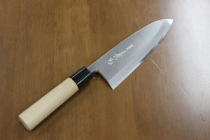 Sakai Japanese Kitchen Knives: Yoshihiro Jousaku White Steel #2 Deba Knife