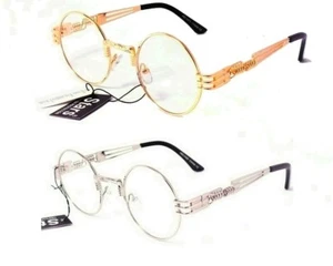 LUNETTES VERRES TRANSPARENTS RONDES RONS CLAIRS FASHION ab234cl - Imagen 1 de 4