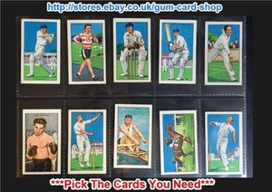 GALLAHER - CHAMPIONS 2ND SERIES 1935 (G) ***PICK THE CARDS YOU NEED***